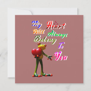 My Heart Will Always Belong To You Thank You Card