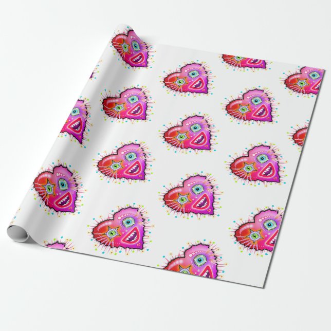 MY HEART WILL GLOW ON WRAPPING PAPER (Unrolled)