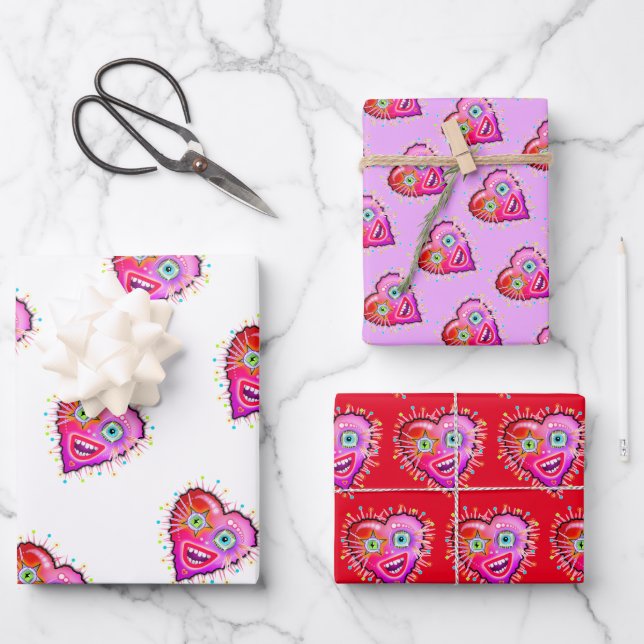 MY HEART WILL GLOW ON WRAPPING PAPER SHEET (Front)
