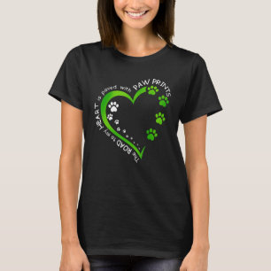 My Heart With PawPrints Dog Lover T-Shirt