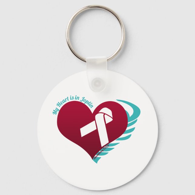 My Heart's In Joplin Key Ring (Front)