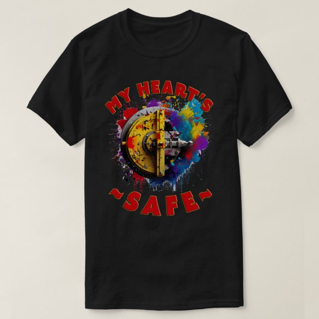 My Hearts Safe T-Shirt (Design Front)