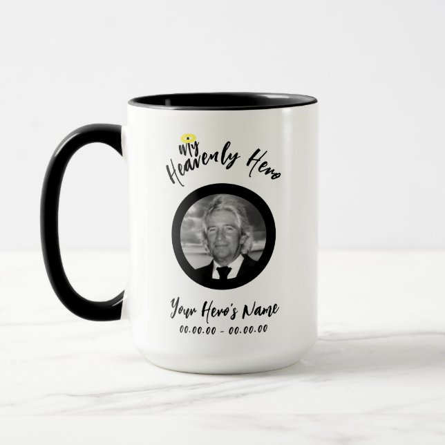 My Heavenly Hero Memorial Mug Always & Forever (Left)