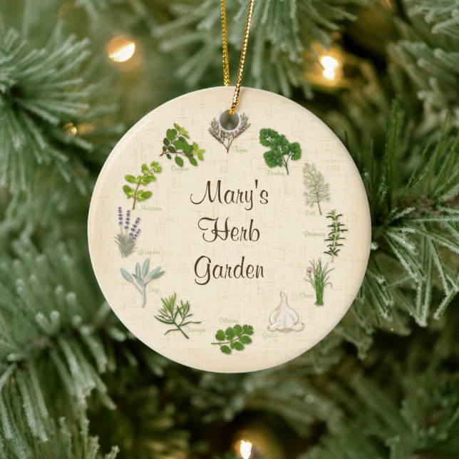 My Herb Garden Ceramic Tree Decoration (Tree)