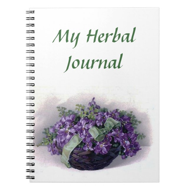 My Herbal Journal - Vintage Violets (Front)