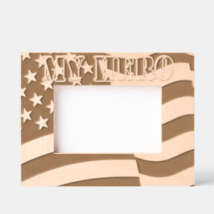 My Hero American Flag Etched Frames