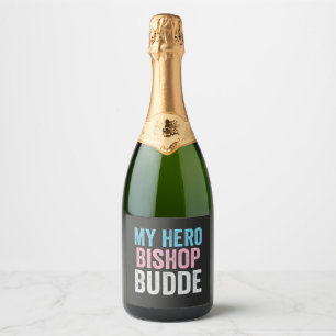 My Hero Bishop Budde Trans LGBT Trump Have Mercy Sparkling Wine Label