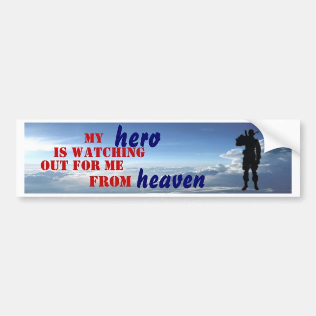 My Hero Bumper Sticker (Front)