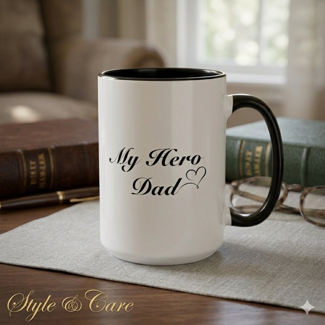 My Hero Dad Coffee Mug Fathers Day Appreciation (My Hero Dad Coffee Mug Fathers Day Appreciation)