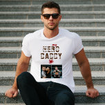 My Hero Daddy Father`s Day 2 Photo T-Shirt<br><div class="desc">My Hero Daddy Father`s Day 2 Photo T-Shirt. Text is trendy typography. Personalised t-shirt for a dad. Add 2 photos. You can change daddy to dad,  pap,  papa, ... . Perfect gift for a father on a Father`s Day,  birthday or Christmas and it`s a sweet keepsake.</div>