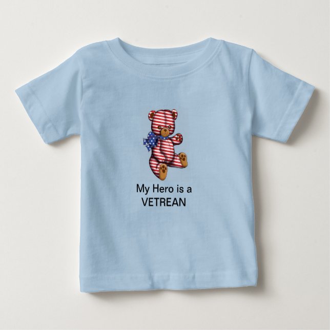 My hero is a VETERAN BABY T-Shirt (Front)