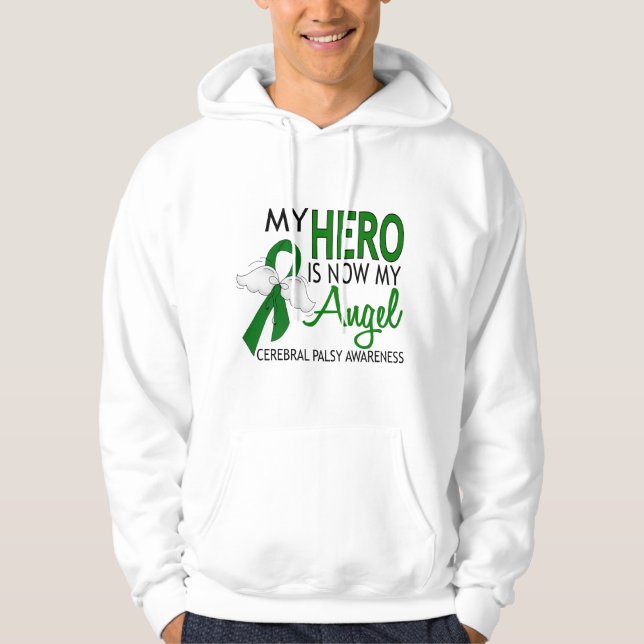 My Hero Is My Angel Cerebral Palsy Hoodie (Front)