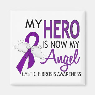 My Hero Is My Angel Cystic Fibrosis Magnet