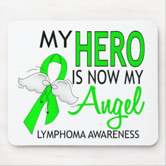 My Hero Is My Angel Lymphoma Mouse Pad