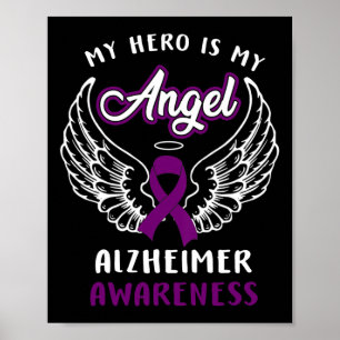 My Hero Is Now Angel Heimerheimer Awareness Costum Poster