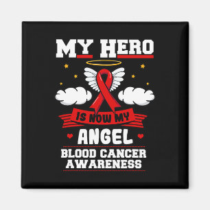 My Hero Is Now My Angel Blood Cancer Red Clouds Li Magnet