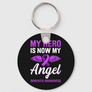 My Hero Is Now My Angel Dementia Awareness Alzheim Key Ring