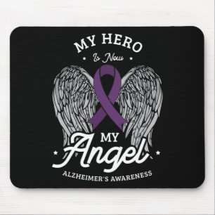 My Hero Is Now My Angel Heimerheimer's Awareness H Mouse Pad
