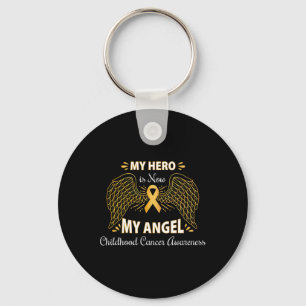 My Hero Is Now My Angel Key Ring