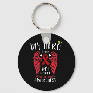 My Hero Is Now My Angel - Sickle Cell Anaemia Reme Key Ring