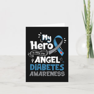 My Hero Is Now My Angel T1D Diabetes Awareness  Gi Card