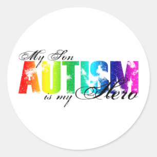 My Hero My Son - Autism Classic Round Sticker
