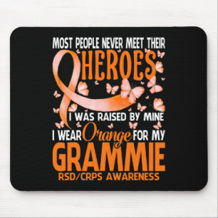 My Heroes I Wear Orange For My Grammie Rsd Crps Aw Mouse Pad