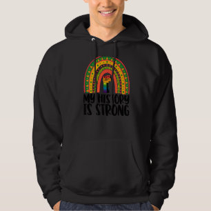 My History Strong Rainbow Women African Black Hist Hoodie