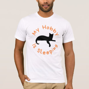 My Hobby is Sleeping Cat Dad T-Shirt