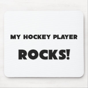 MY Hockey Player ROCKS! Mouse Pad