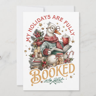 My Holidays Are Fully Booked Holiday Card