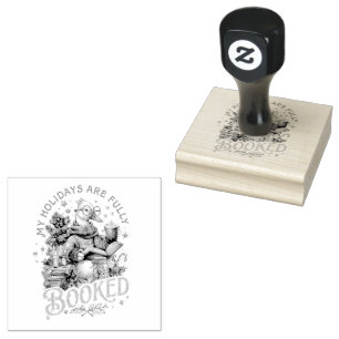 My Holidays Are Fully Booked Rubber Stamp
