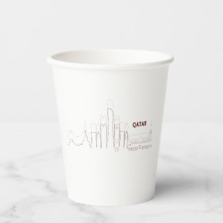 My Home Qatar – Minimalist Design Paper Cups
