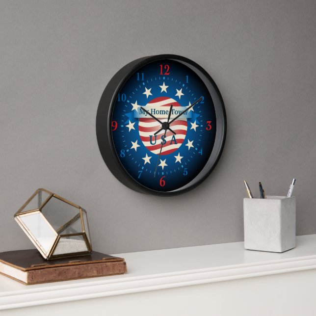 My Home Town USA Wall Clock (Office)