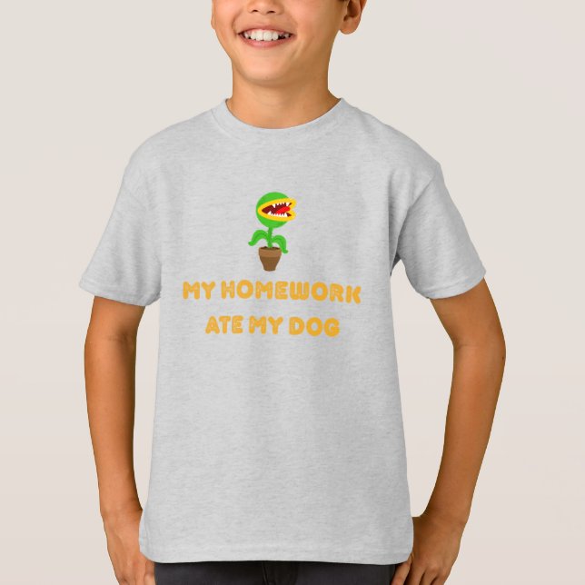 My Homework Ate My Dog T-Shirt (Front)