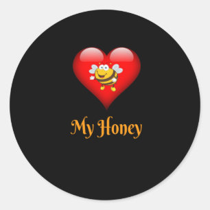 My Honey Save The Bees Gift Classic Round Sticker