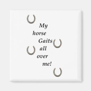 My Horse Gaits All Over Me magnet