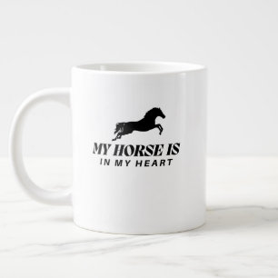 MY HORSE Horse Lover Shirt Large Coffee Mug