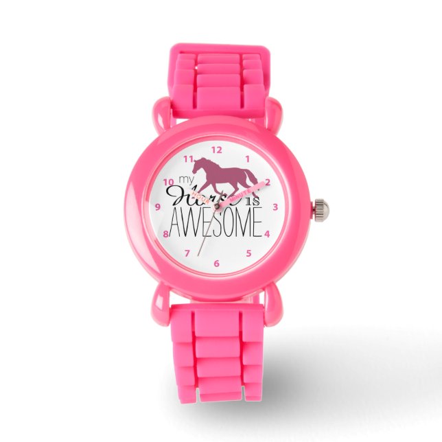 My Horse Is Awesome Equestrian Watch (Front)