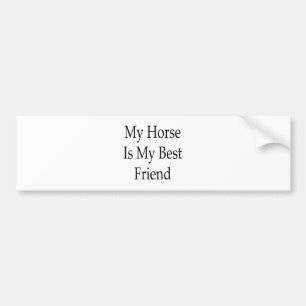 My Horse Is My Best Friend Bumper Sticker