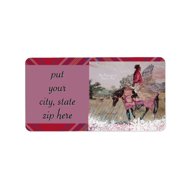 my horse was angel Return Address Label (Front)