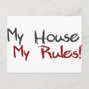 My House My Rules Postcard