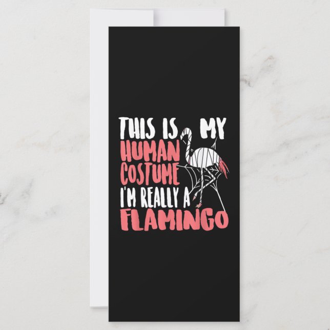 My Human Costume Im Really A Flamingo Mummy Cute (Front)