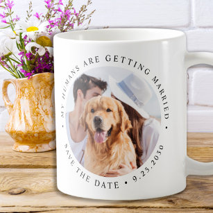 My Humans Are Getting Married Custom Dog Photo Magic Mug