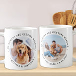 My Humans Are Getting Married Engagement Dog Photo Coffee Mug<br><div class="desc">Celebrate your engagement and give unique dog wedding save the dates with these custom photo, and personalised 'My Humans Are Getting Married... Save The Date' coffee mug. This custom photo wedding coffee mug is perfect for engagement party favours, and an alternative to dog save the date cards. Customise with your...</div>