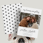 My Humans are Getting Married Funny Dog Wedding Save The Date<br><div class="desc">My Humans are Getting Married Funny Dog Wedding Save the Date</div>