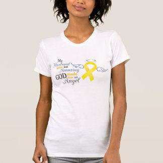 My Husband An Angel - Bladder Cancer T-Shirt