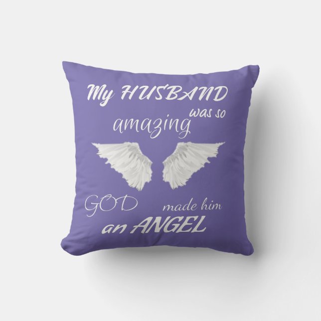 My Husband An Angel Cushion (Front)