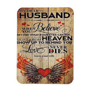 My Husband Birthday Gift Letter For Husband Magnet