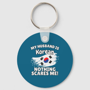 My husband korean funny korea flag gift for wife l key ring